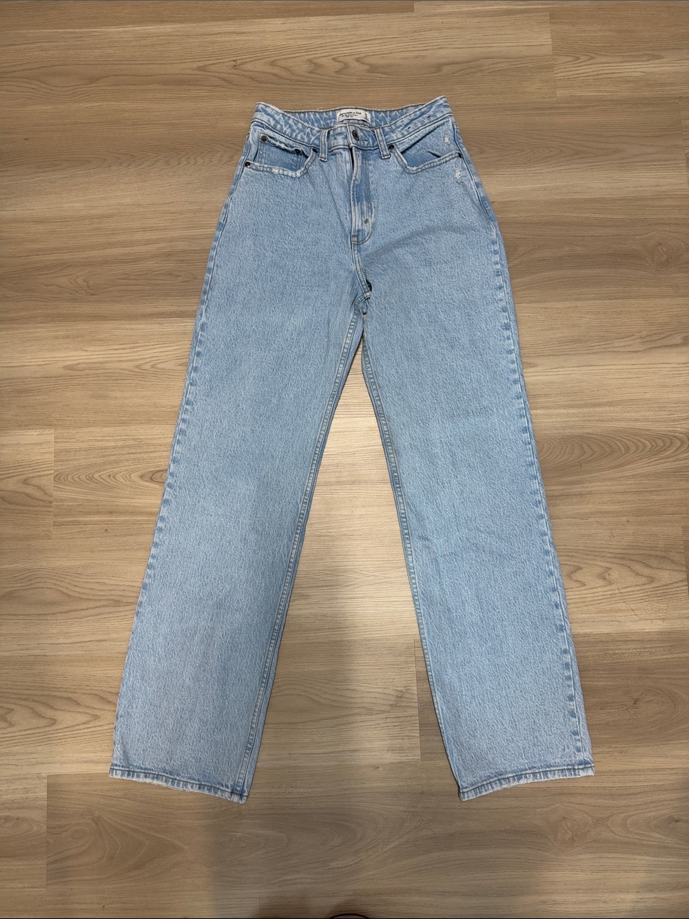 Abercrombie & Fitch Light Wash Straight-Leg Jeans